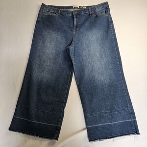 Logo Women's Wide-Leg Blue Jeans Size 20W Petite